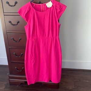 Kate Spade Hot Pink Cap sleeve fitted dress size 4